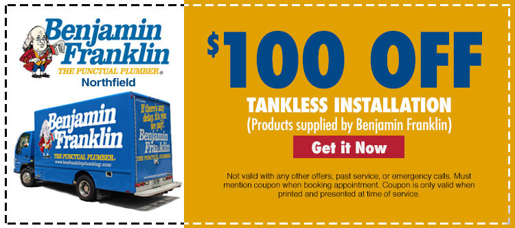 discount on tankless water heater instalaltion